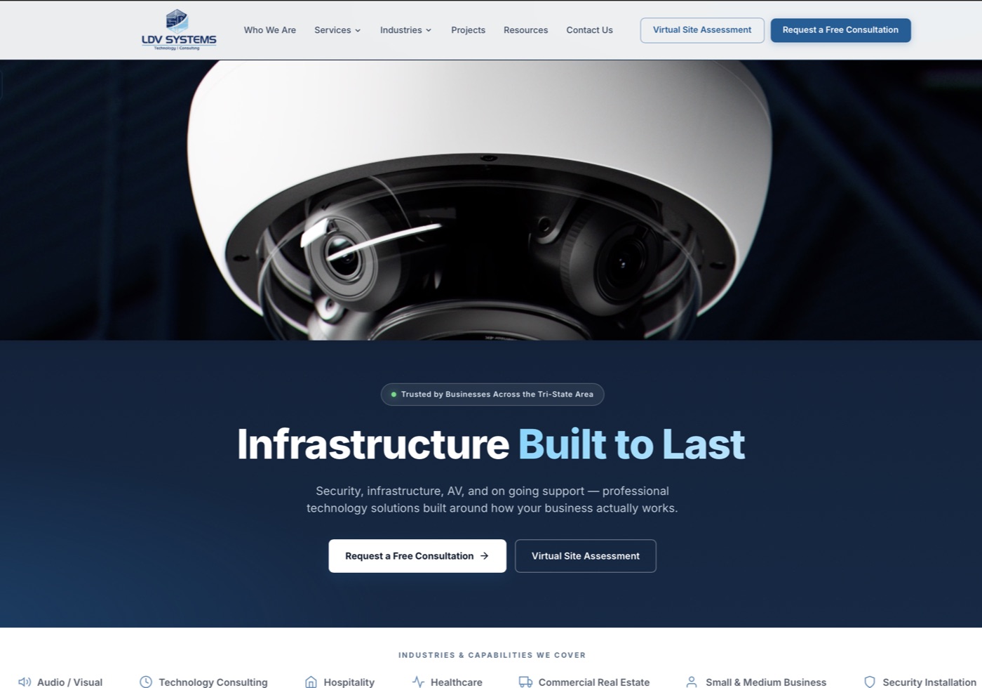 LDV Systems website built by Sovamoon