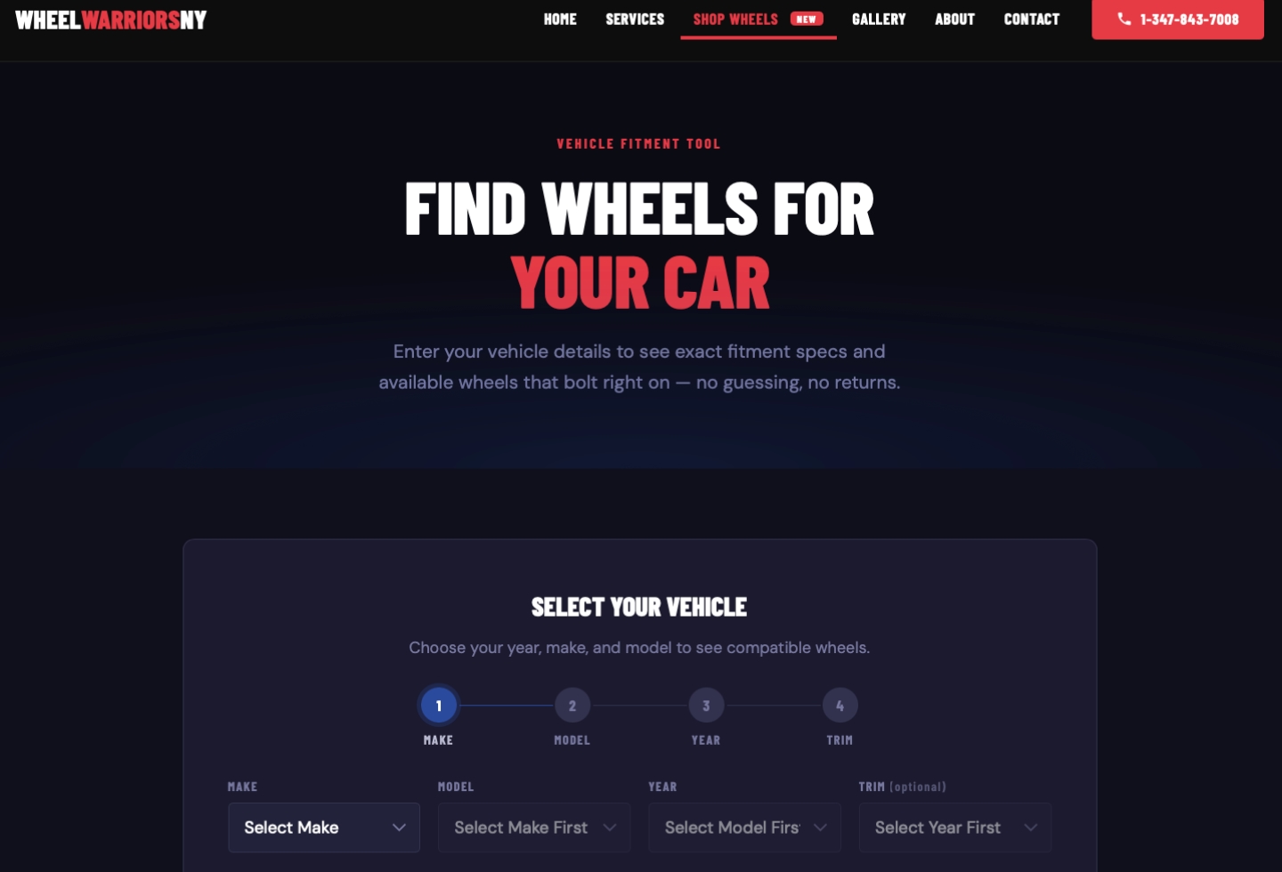 Wheel Warriors NY — Custom Website